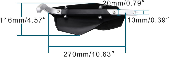 GOOFIT Lenkerhandbürste Guards Protector Handguards Ersatz für Motocross Motorrad Offroad Pitbike Di