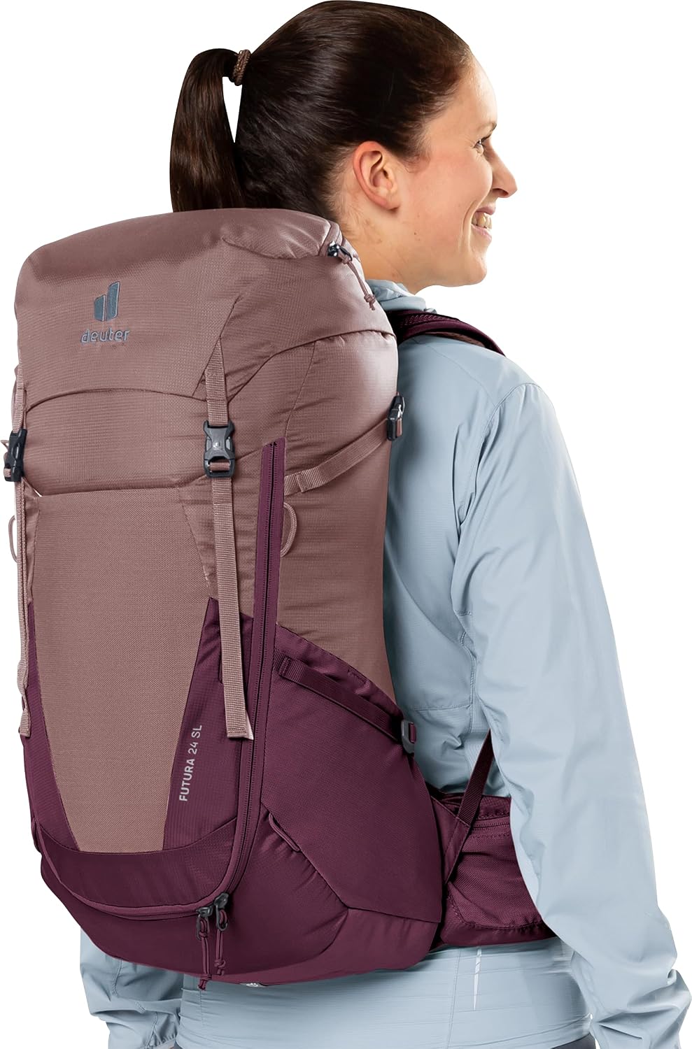 deuter Damen Futura 24 Sl Wanderrucksack (1er Pack) 24 L (58 x 30 x 20cm) Ashrose-cassis, 24 L (58 x