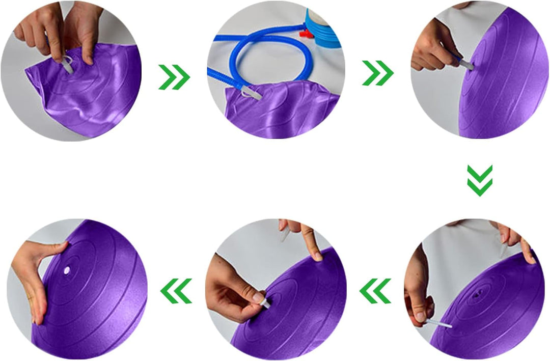 KRUIHAN Erdnuss Geformte Yoga Ball Übung - Hauptsport Turnhallen Gewichtsverlust Balancetraining Phy