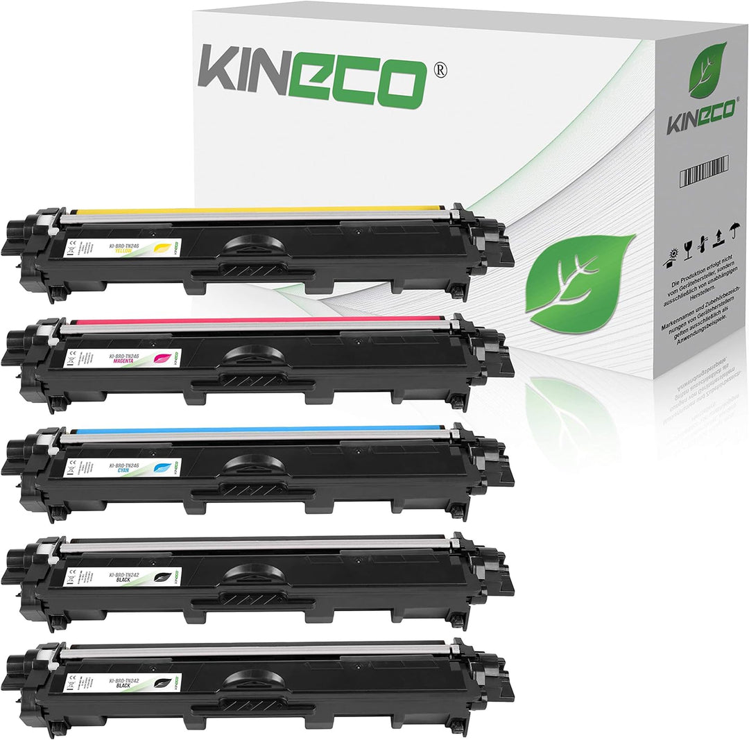 Kineco 5 Toner kompatibel für Brother TN-242 TN-246 für Brother DCP-9017CDWG1 9017CDWG1 9022CDW HL-3