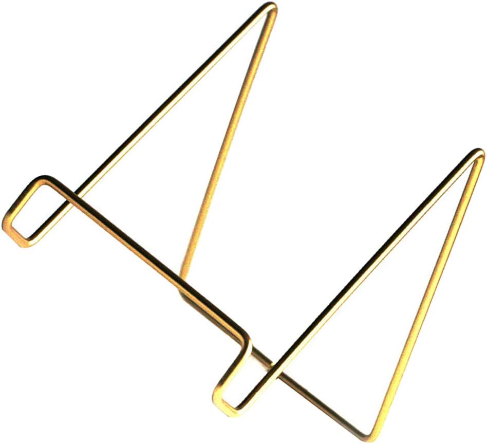 NUOBESTY Tragbarer Goldener Buchhalter aus Metall mit Gebogener Form Praktischer Tablette Ständer fü