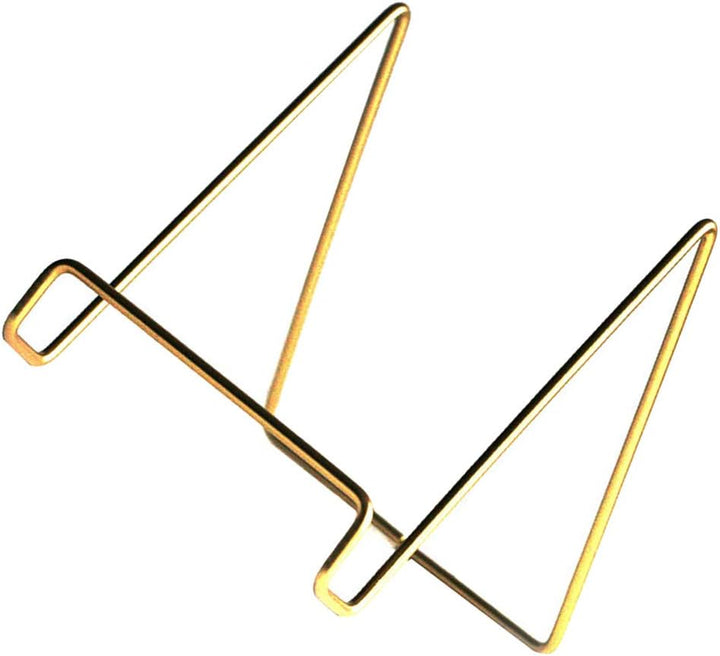 NUOBESTY Tragbarer Goldener Buchhalter aus Metall mit Gebogener Form Praktischer Tablette Ständer fü