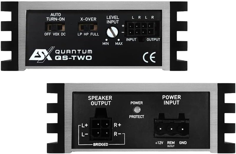 ESX QS-TWO-ISO 2-Kanal Auto/KFZ Plug & Play Upgrade Verstärker/Endstufe kompatibel mit MERCEDES - II