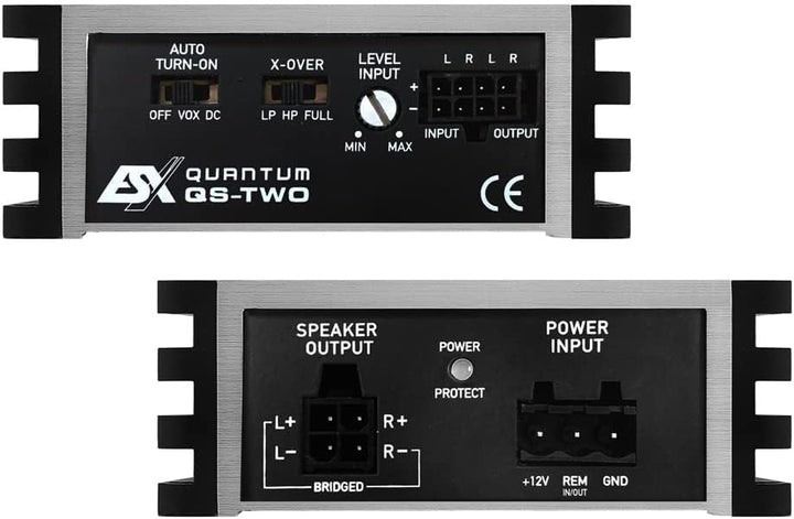 ESX QS-TWO-ISO 2-Kanal Auto/KFZ Plug & Play Upgrade Verstärker/Endstufe kompatibel mit MERCEDES (MBU