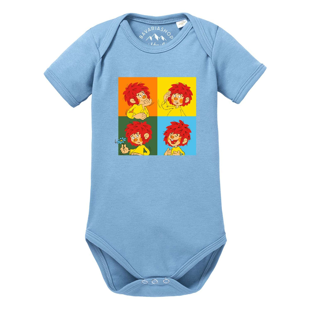PUMUCKL Bavariashop Baby-Body Meisterwerk - lustiger Baby-Strampler Blau 62, Blau 62