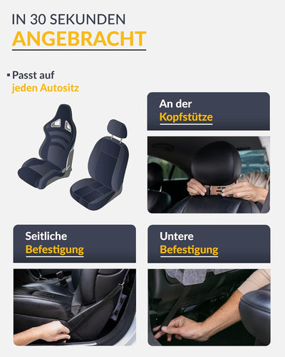 KØKØ Design® Rücksitzorganizer HULDA aus Filz, Auto Rücklehnenschutz mit riesigem Tabletfach für Kin