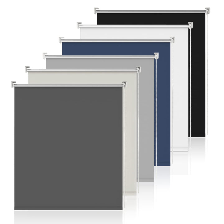 Verdunklungsrollo Klemmfix Rollo ohne Bohren Dunkelgrau B40 x H120cm-Stoffbreite 35cm Fenster Verdun