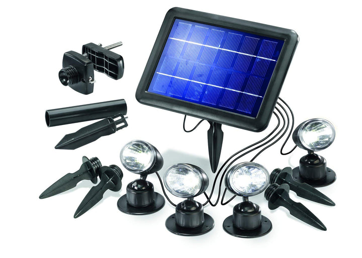 Esotec Solarspot"Quattro Power" 102142, Schwarz