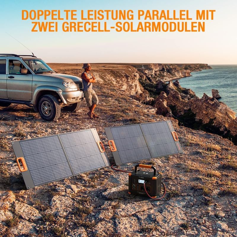 GRECELL 100 W Portable Solar Panel für Power Station Generator, 20 V Foldable Solar Panel Solar Lade