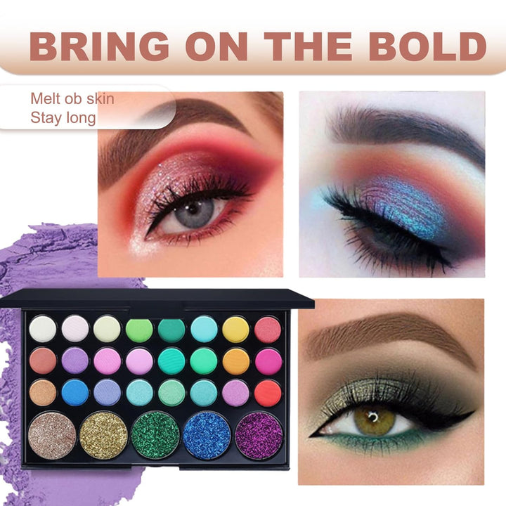 RoseFlower Profi Make Up Set Schminkkoffer Mädchen Teenager Schminkset Kosmetische Makeup Paletten L