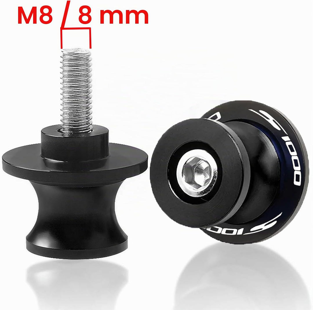 2pcs Montageständer Racingadapter M8*1,5 Bobbins CNC Ständeraufnahme Für S1000R S1000RR S1000XR S100