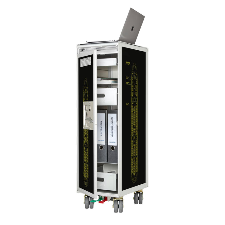 Airline Trolley Airliner, Büroschrank, Küchenwagen schmal, Aktenschrank klein, Schubladenschrank, No