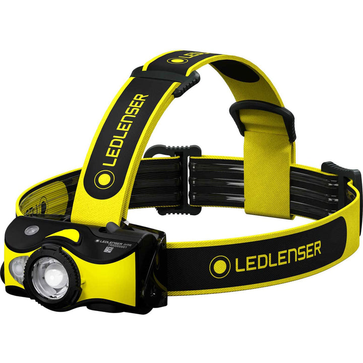 Ledlenser iH9R, robuste LED-Stirnlampe für Handwerker, Elektriker, Industriearbeiter, Akku- oder Bat