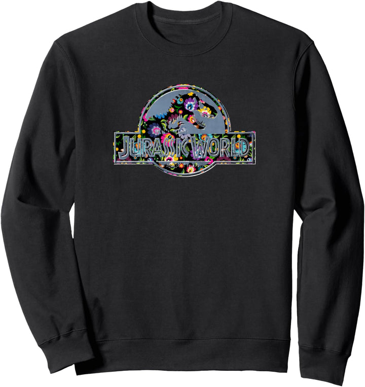 Jurassic World Floral Fill Logo Sweatshirt
