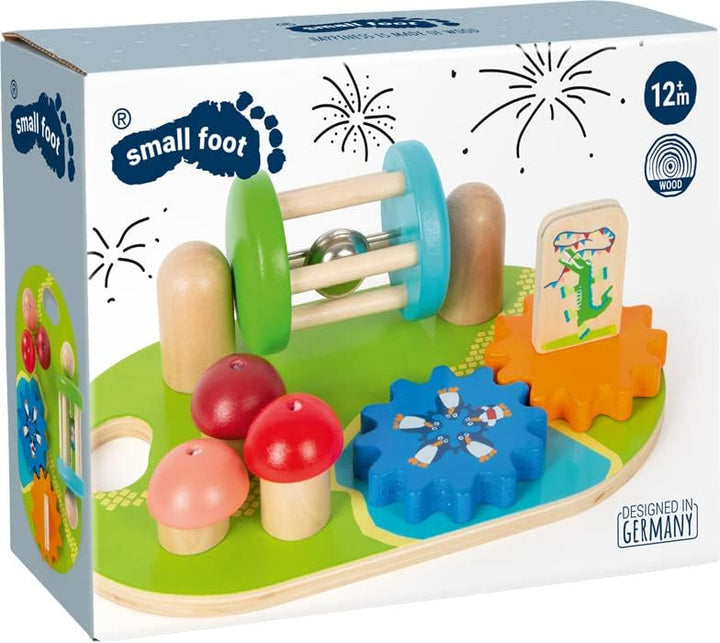 small foot Motorikboard "Freizeitpark" aus Holz, farbenfroh gestaltet, inkl. Zahnrädern u. v. m., ab