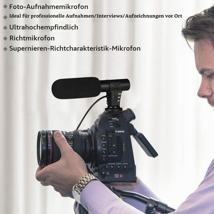 Onewer Yangers Kameramikrofon, Kondensator-Videoaufnahme Interview Professionelles Externes Hypercar