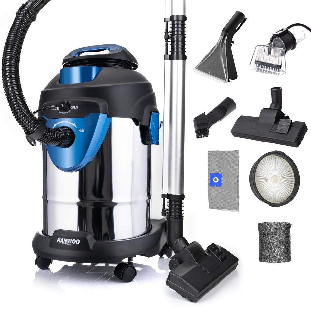 Kanwod Superwash Teppichbodenreiniger Waschsauger Universal Nass & Trockensauger | 1400W | Waschdüse