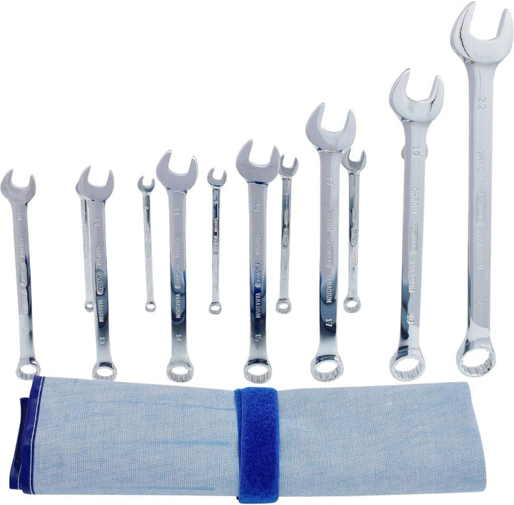 KS Tools 518.0643 CHROMEplus Ringmaulschlüssel-Satz, abgewinkelt, 13-tlg.