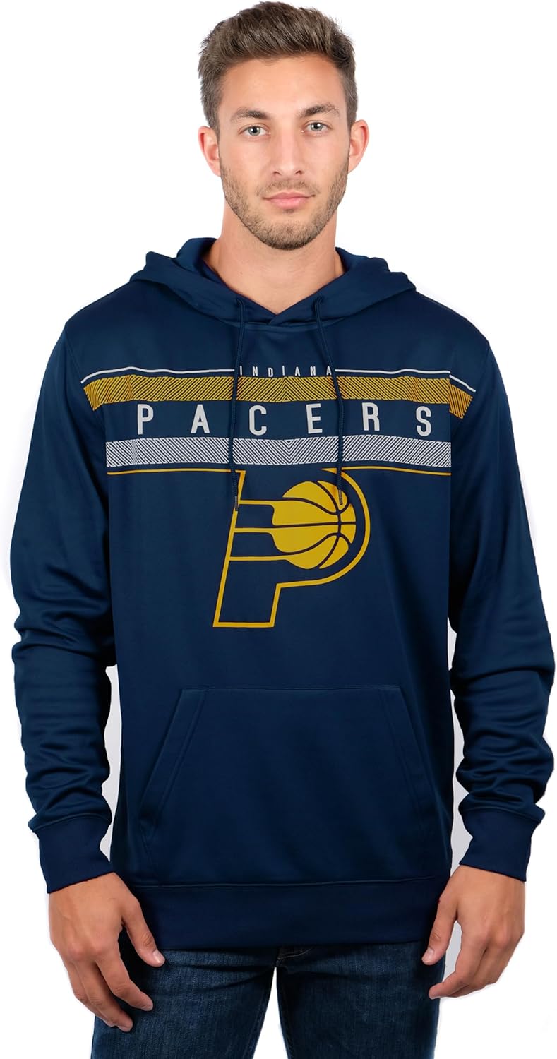 Ultra Game Men's Fleece Hoodie Pullover Sweatshirt Poly Midtown Indiana Pacers S Blau, Indiana Pacer
