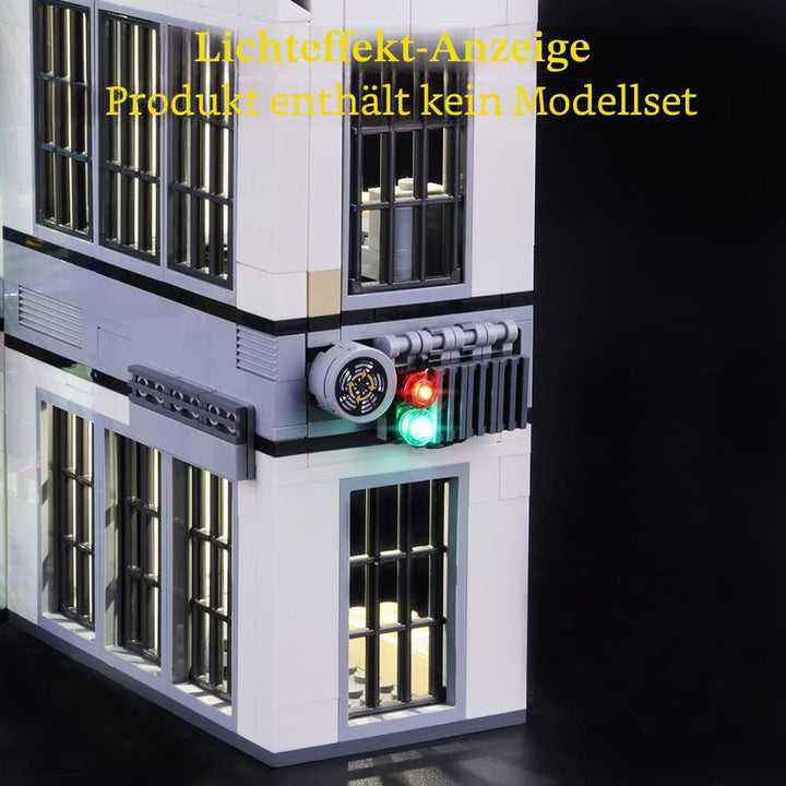 GEAMENT LED Licht-Set Kompatibel mit Lego Polizeiwache (Police Station) - Beleuchtungsset für City 6