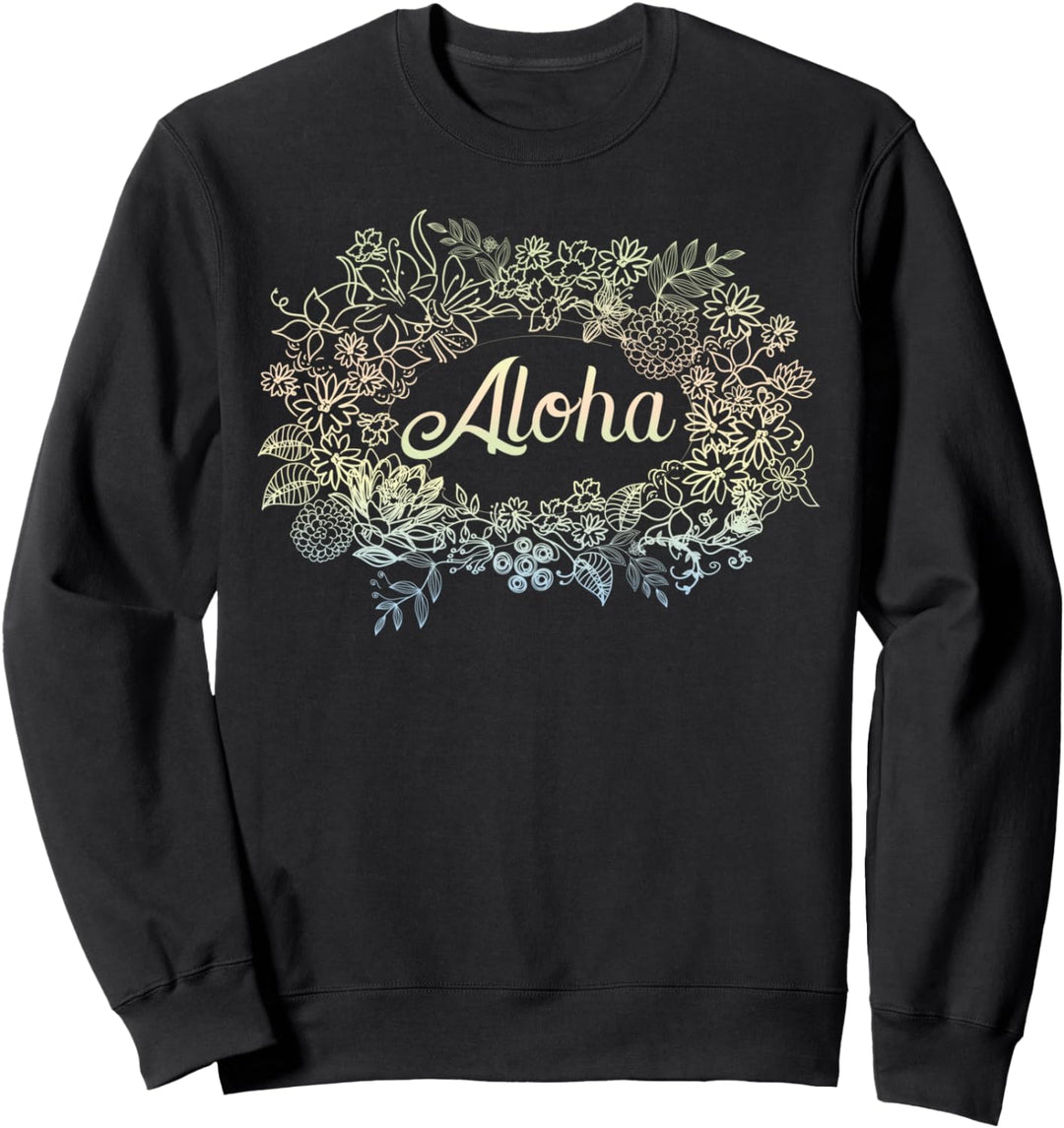 Aloha Hawaii-T-Shirt, Hawaii, Strand, Blumen, Tiki, Luau, Party Sweatshirt