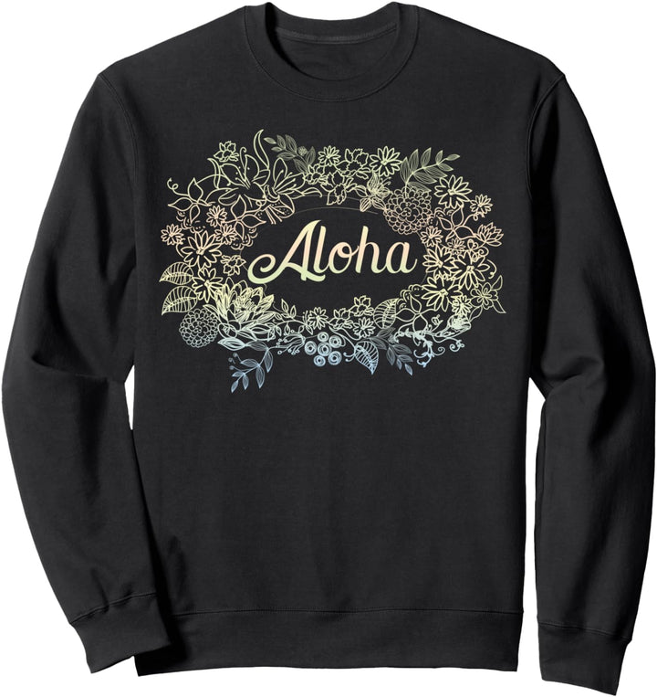 Aloha Hawaii-T-Shirt, Hawaii, Strand, Blumen, Tiki, Luau, Party Sweatshirt