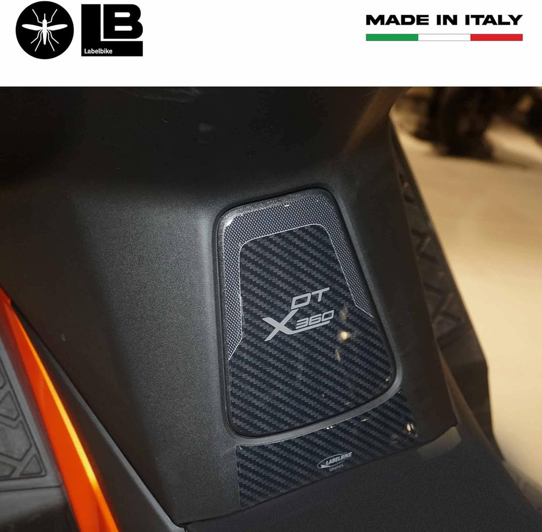 LABELBIKE 3D Motorradtüraufkleber kompatibel mit KYMCO | DTX 360 125 300 350, Harzschutz, Kratzfesti