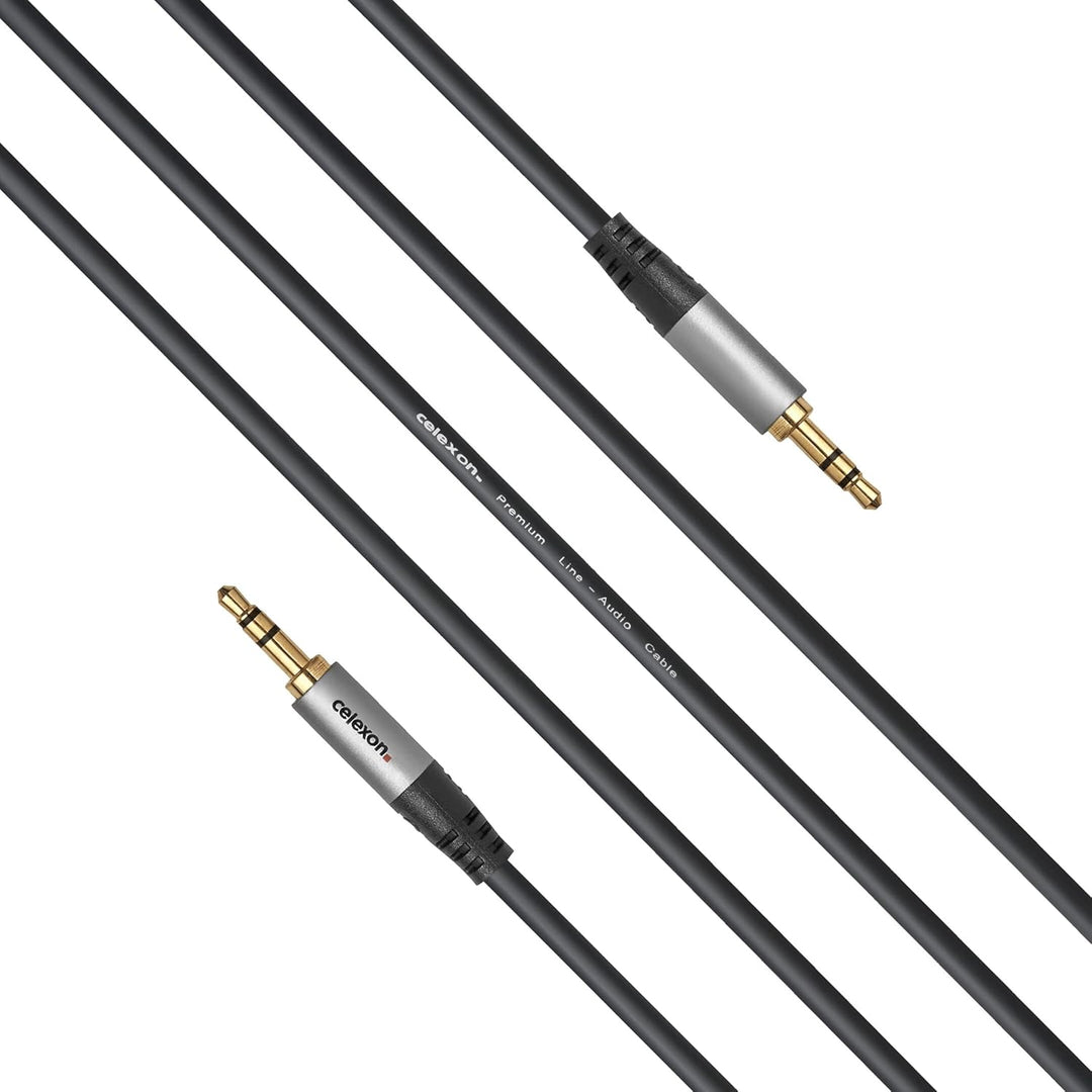 celexon 3,5mm Stereo Klinke Audiokabel 1,5 m - 2x Stecker - Plug & Play - Professional Line 1,5 m St