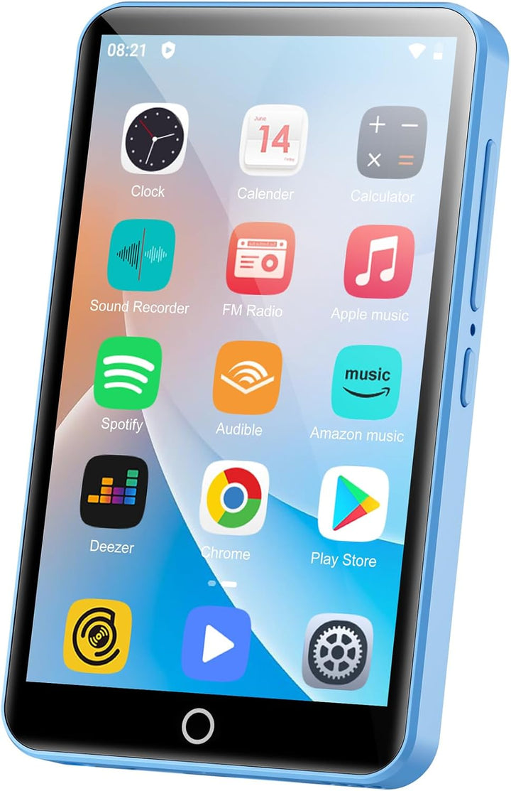 80GB MP3 Player mit Bluetooth und WiFi, Oilsky 4 Zoll 1080P Touchscreen Player, MP3 MP4 Musikplayer,