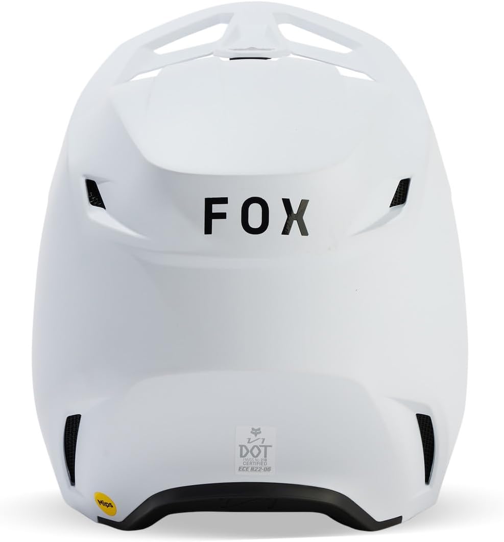 Fox Racing V1 Motocross-Helm, mattweiss, Grösse M M Mattweiss, M Mattweiss