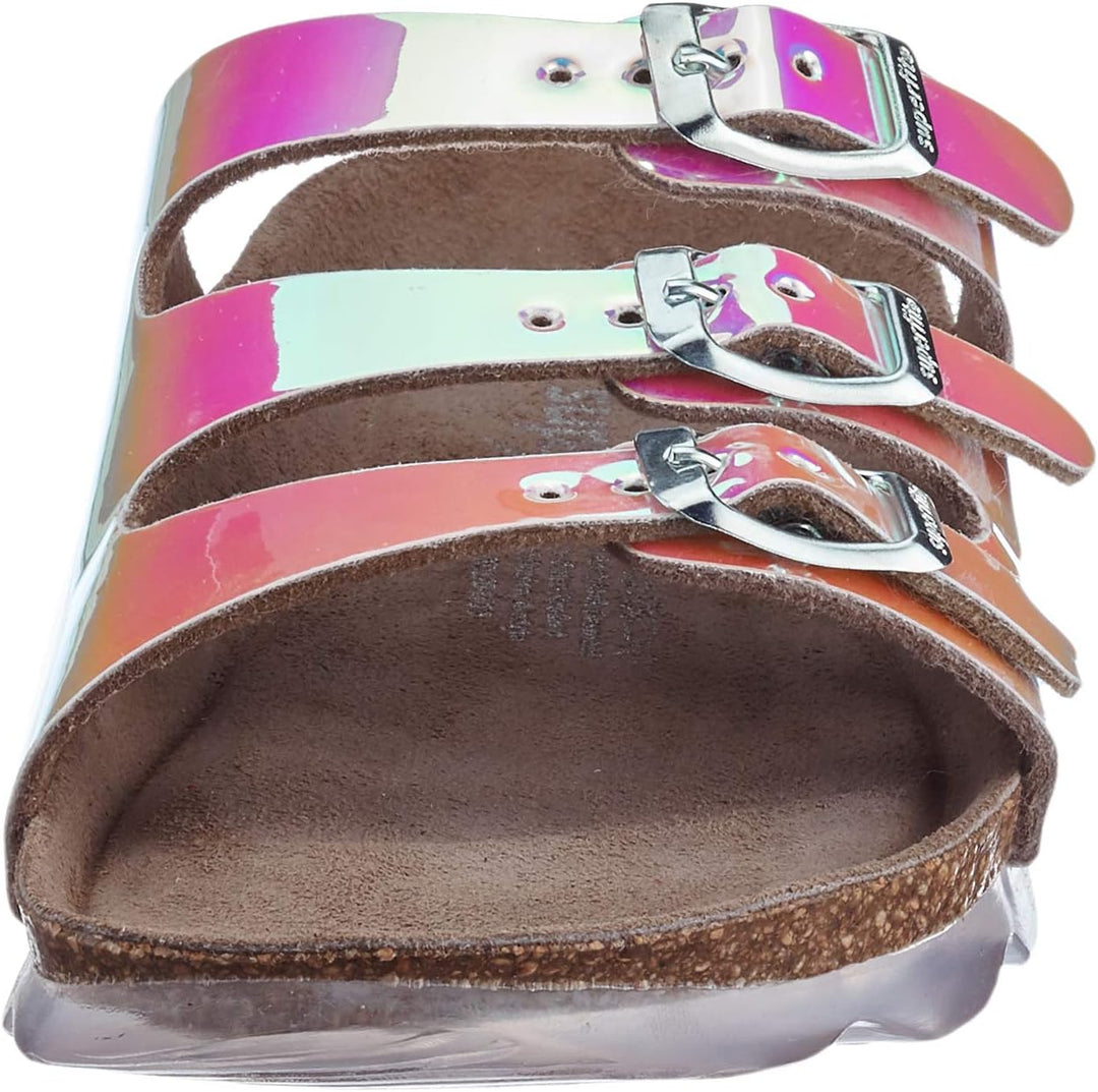 Superfit Mädchen Fussbettpantoffel Hausschuh 25 EU Irisierend 1010, 25 EU Irisierend 1010
