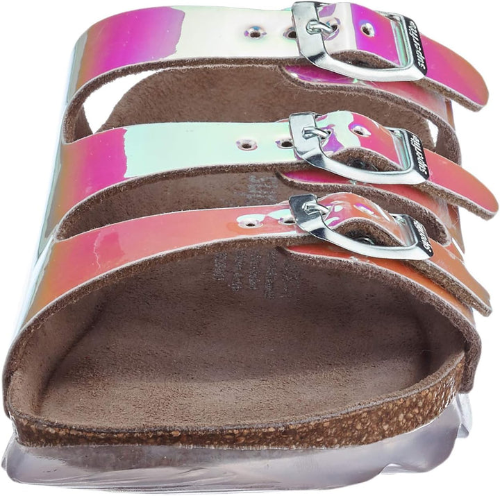 Superfit Mädchen Fussbettpantoffel Hausschuh 25 EU Irisierend 1010, 25 EU Irisierend 1010