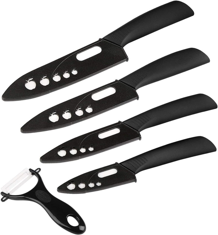 Ballery Keramikmesser Set, Professionelle Küchenmesser aus keramisch 4-teilig Messer (6 Zoll Chefmes