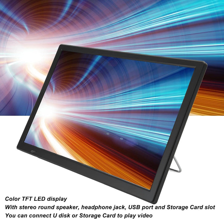 Tragbarer 16 Zoll Digitalfernseher, Auto Breitbild LED Fernseher mit Abnehmbaren Antennen, Unterstüt