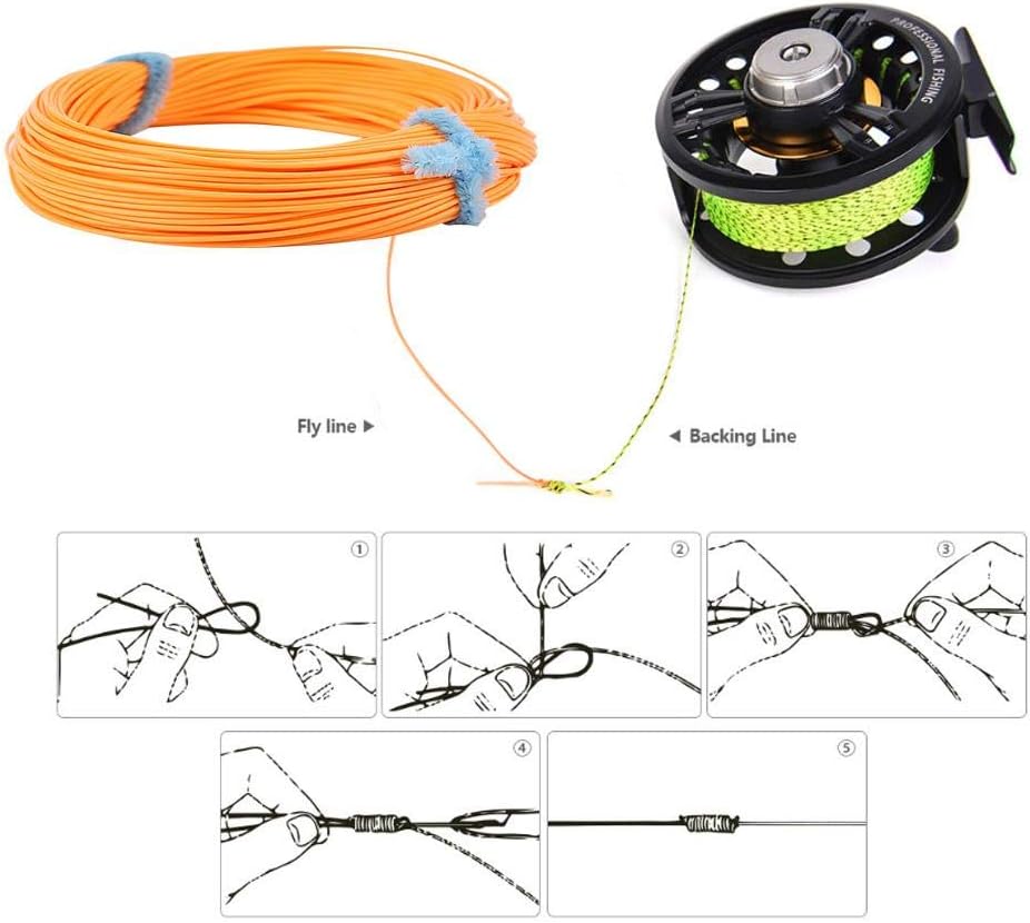 Gewichtung Vorwärtsfliegen Fliegenfischenschnur, 30M Nylon WF 4/5/6/7/8 Fliegenfischenschnur-Kit, pa