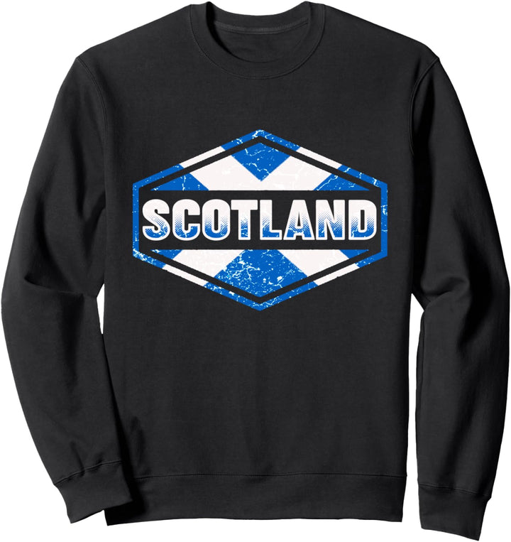 Schottland Flagge Schottisches Wappen Dudelsack Urlaub Land Sweatshirt