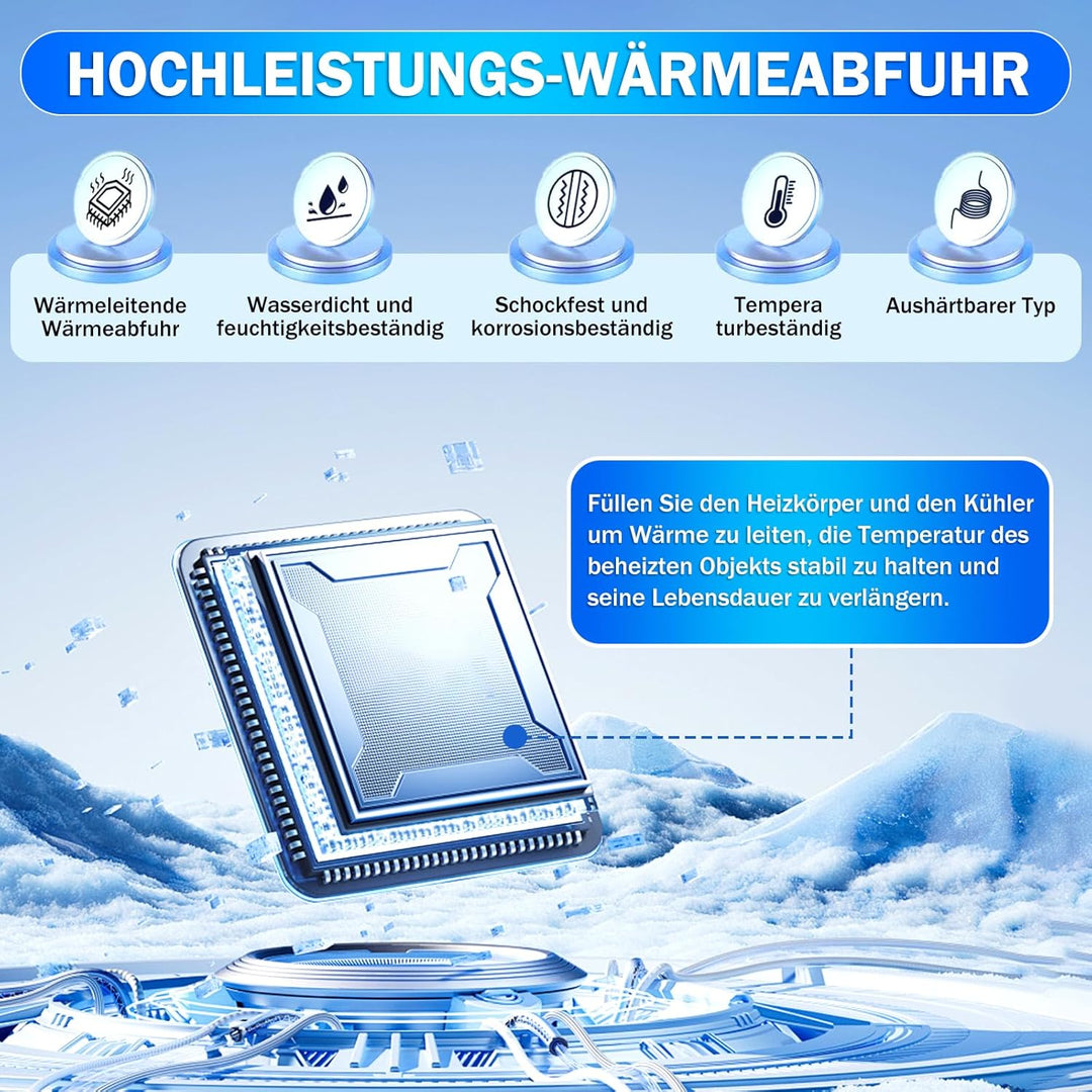 200g Kühlpaste, CPU Wärmeleitpaste, Thermalpaste 200g, Beständig gegen Hohe und Niedrige Temperature