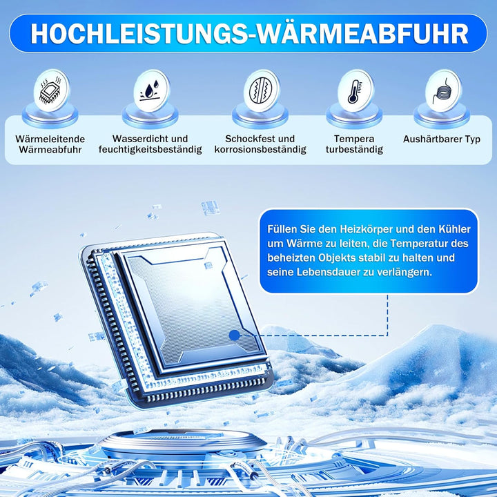 200g Kühlpaste, CPU Wärmeleitpaste, Thermalpaste 200g, Beständig gegen Hohe und Niedrige Temperature