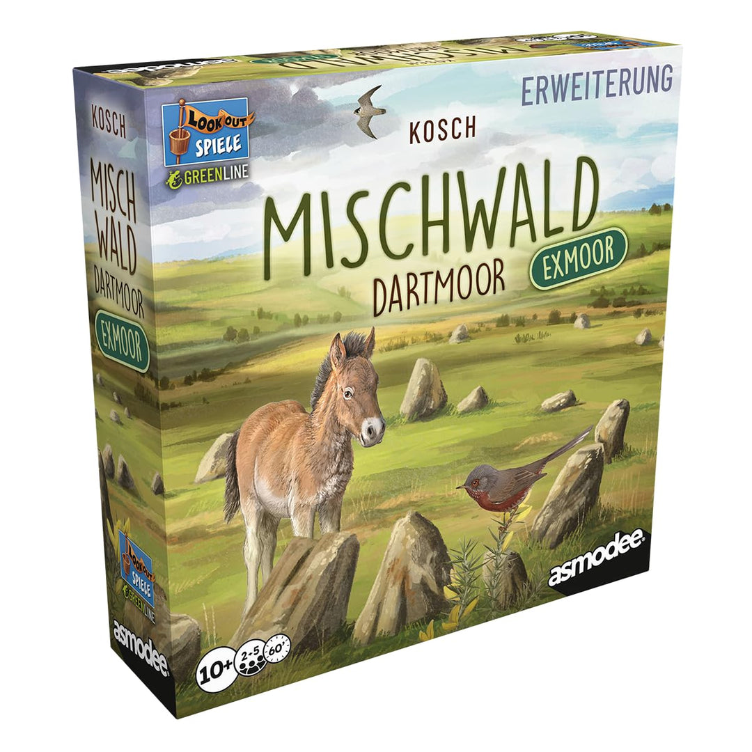 Asmodee, Mischwald: Dartmoor – Exmoor, DE-Version, Kennerspiel-Erweiterung für 2-5 Spieler ab 10 Jah