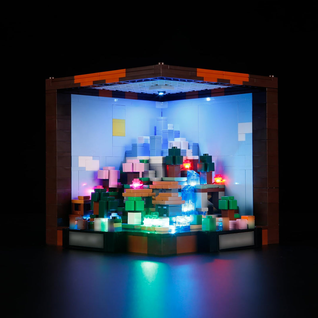 GEAMENT LED Licht-Set Kompatibel mit Lego Minecraft Die Werkbank (The Crafting Table) 21265 Baustein