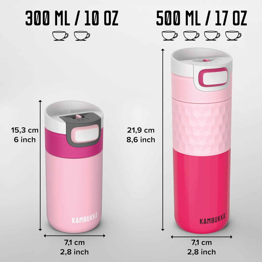 Kambukka Thermobecher 500ml - Kaffeebecher to go aus Edelstahl - Auslaufsicher & dicht - Isolierbech