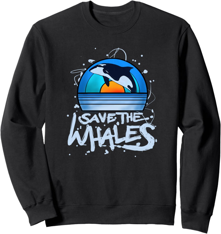 Rettet Wale Orca Geschenk Killer Whale Sweatshirt