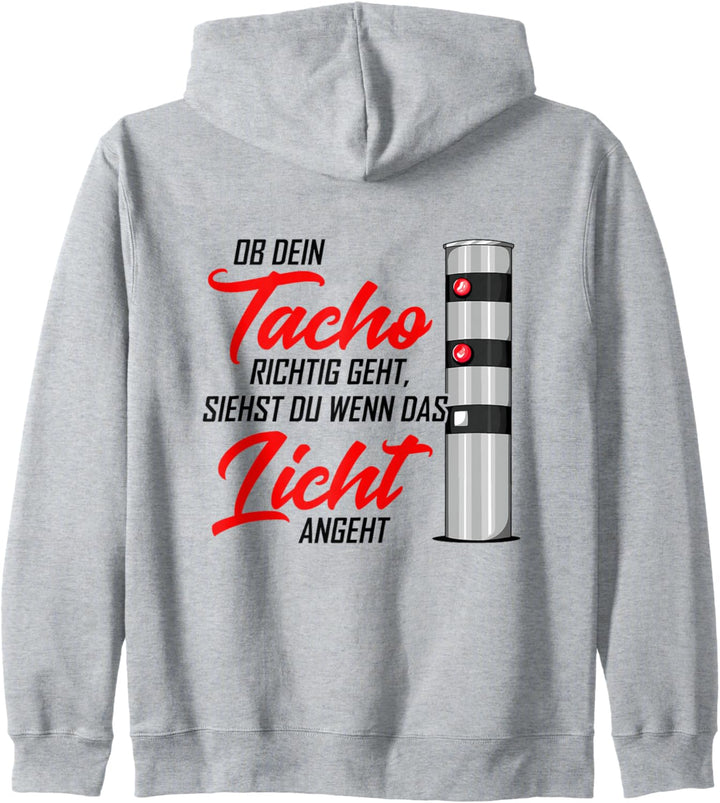 Ob dein Tacho richtig geht, siehst du wenn das Lic Kapuzenjacke