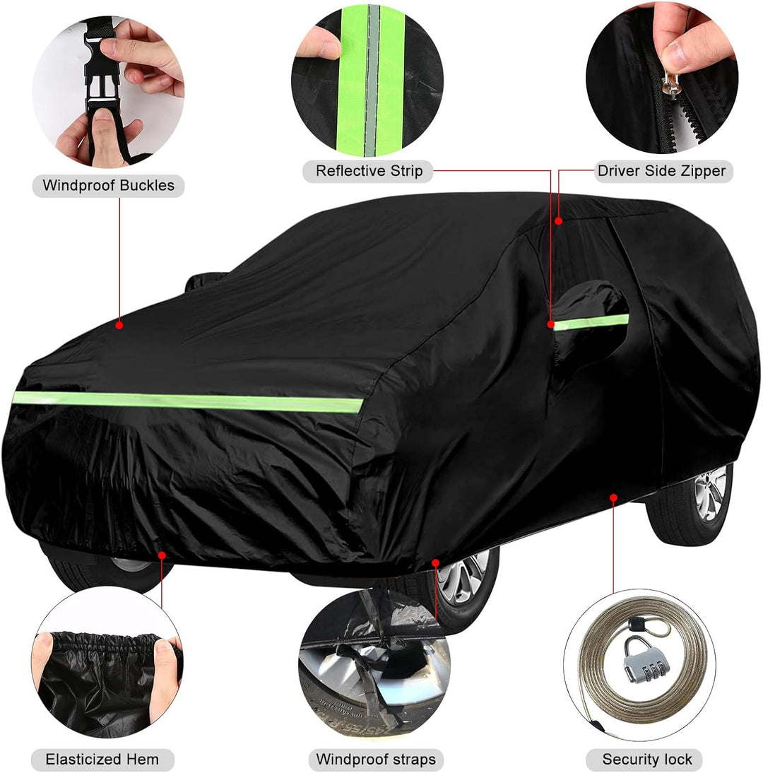 Auto Abdeckung Vollgarage Passend für Ford Focus 2010-2022, Auto Abdeckplane Wasserdicht Atmungsakti