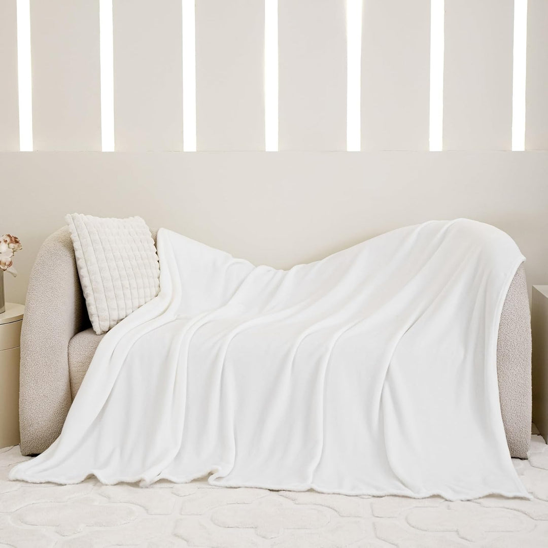 Kuscheldecke Flauschig Winter Warm Weiss Fleecedecke Kuscheldecke 180x200 Weich Kuschelig Flanell Wo