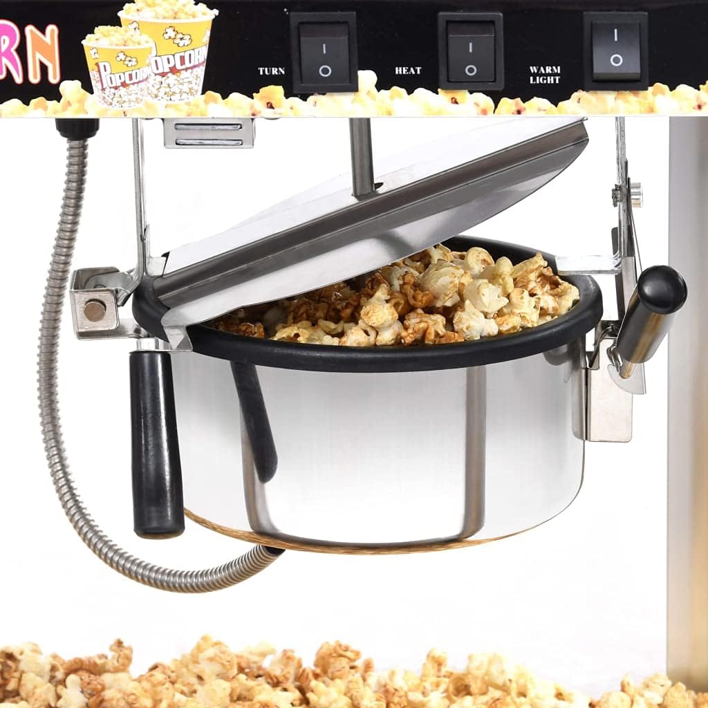 vidaXL - Popcornmaschine mit Teflon-Kochtopf 1400 W