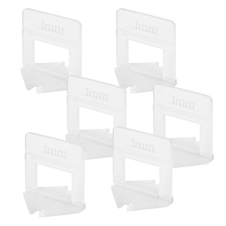 Lantelme 500 Stück Fliesenverlegehilfe Zuglaschen 1mm Fugenbreite Fliesen Höhe 3-15mm Fliesennivelli