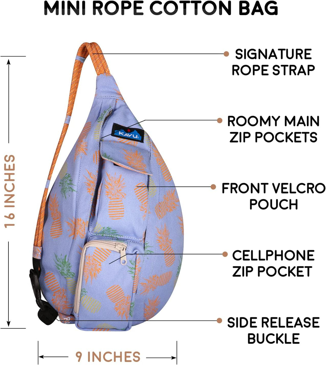 KAVU Unisex-Erwachsene Mini-Seiltasche Umhängetasche Einheitsgrösse Ananas-pirouette, Einheitsgrösse