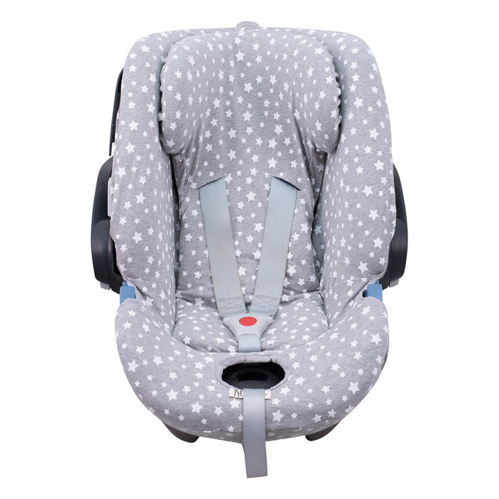 JYOKO KIDS Bezug für Autositz kompatibel mit Cybex Aton Cloud- Q-M-2-4-5, aus Baumwolle (Aton 4, Whi