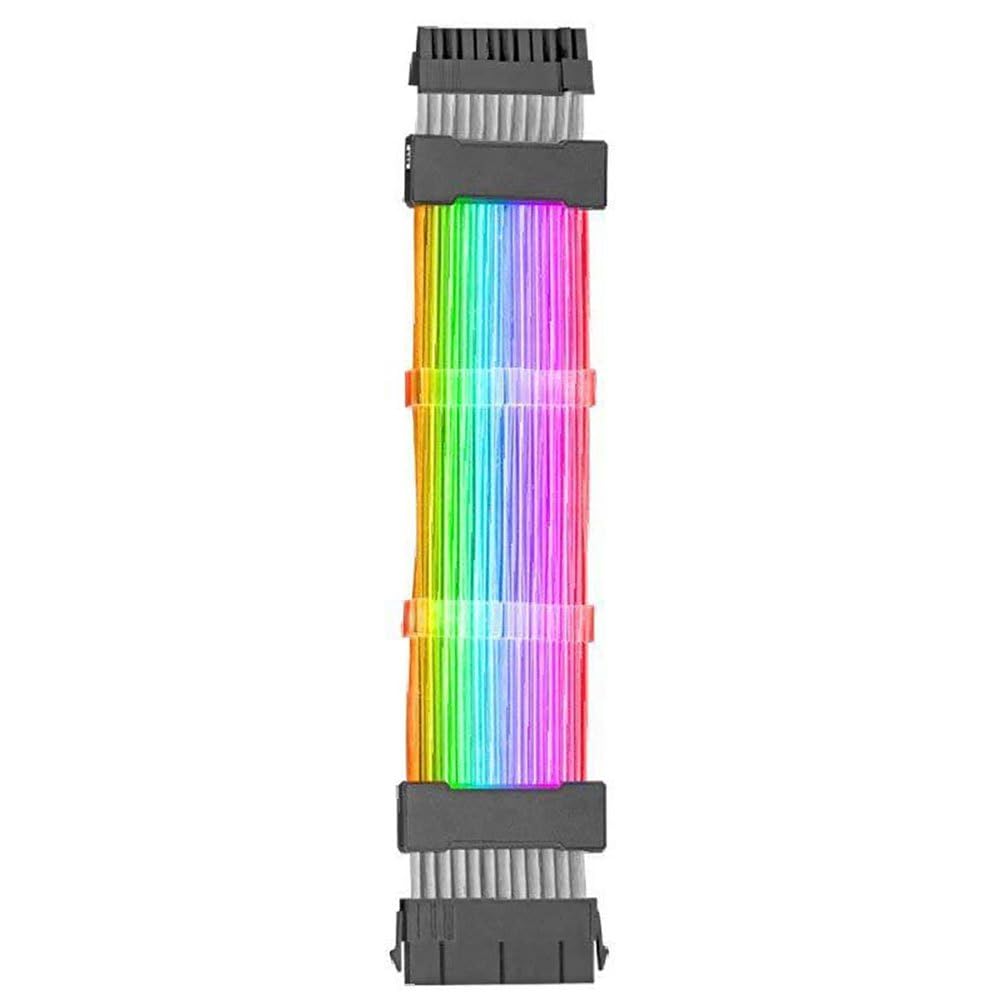 MARSGAMING Mars Gaming MCA-24, ARGB Extender Kabel 24pin ATX für Motherboard, Ultrahelle LEDs, Volle